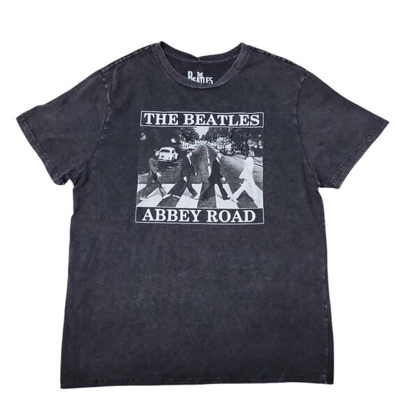 Black - Men's Soft Lightweight Crewneck Short Sleeve Smooth Vintage Look Band Te - Picture 1 of 2